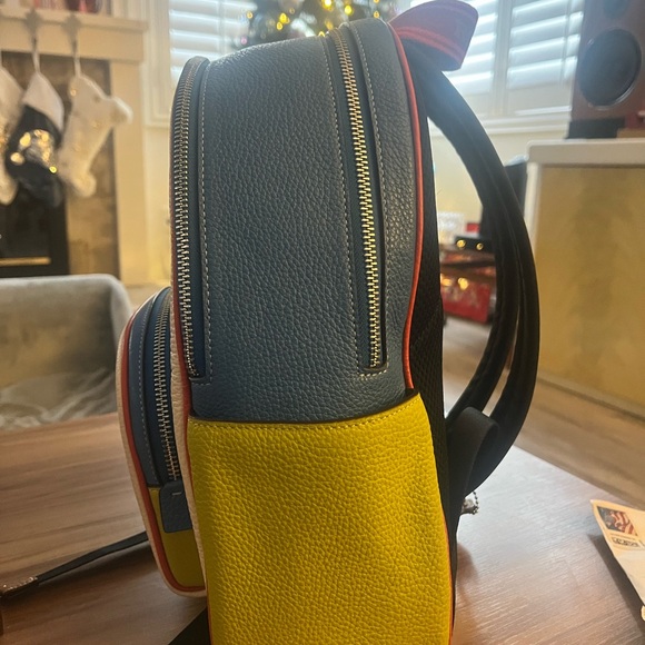 Coach Colorblock Leather Backpack - Picture 10 of 10